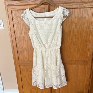 Cream lace dress